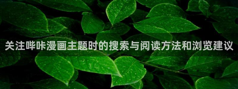 梦漫漫画软件指南：关注哔咔漫画主题时的搜索与阅读方法和浏览建议