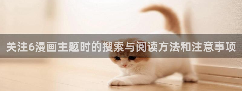 梦漫漫画连载作品:关注6漫画主题时的搜索与阅读方法和注意事项